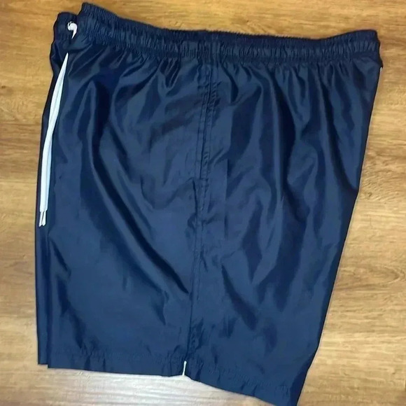 Lands’ End Men’s XL 40-42 Navy Polyester Swim Trunks - Picture 3 of 8